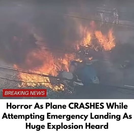 Horror As Plane CRASHES While Attempting Emergency Landing As Huge Explosion Heard