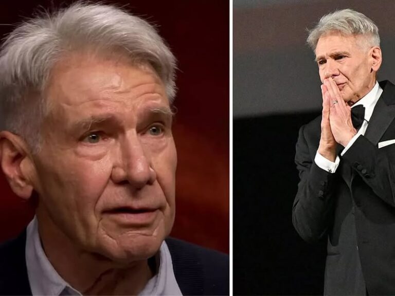 Harrison Ford in tears as he’s told ‘you mean the world to us’ during standing ovation